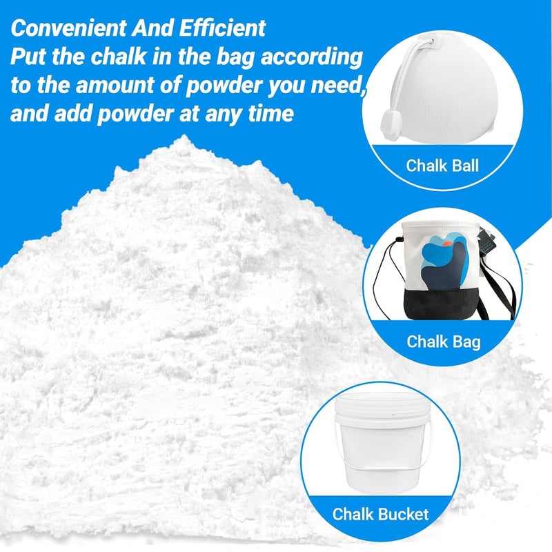 Rainflow Gym Chalk - 4.2OZ Loose Chalk Magnesium Carbonate Powder Chalk Powder Climbing Chalk for Rock, Lifting, Weightlifting, Gymnastics, Grip - Image 4